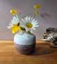 Brown and Speckle Small Bud Vase