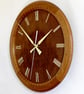 Designer made Wooden Wall Clock with a Lacewood Dial and Inlaid Mahogany Bezel - Image 6
