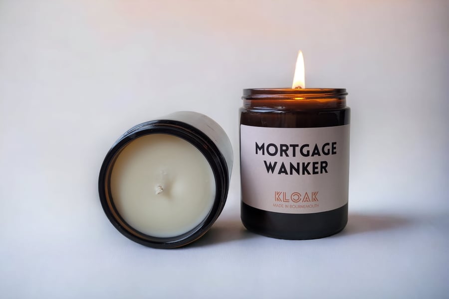 Mortgage W-nker Funny Candle: Housewarming Gift