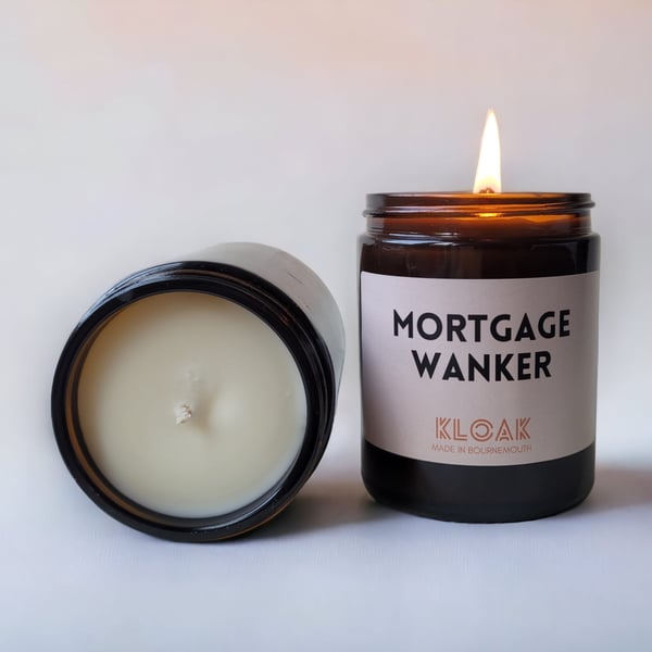 Mortgage W-nker Funny Candle: Housewarming Gift