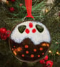 Fused Glass Christmas Pudding - Image 1