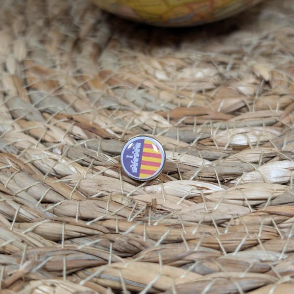 Majorca Flag Map Pin – Spanish Travel Map Push Pin for Wooden Maps, Majorca Pin