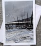 Dark Skies. Blank Card. Original Watercolour 260186 - Image 2