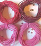 10 metres of Fuchsia Pink and Silver  SPARKLE Cotton Bakers twine - Image 2