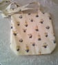 Minions on pale yellow Fabric Shoulder Bag