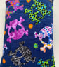 Skull Print Fabric Quilted Book Sleeve - Paperback Size - Image 3