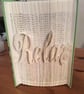 Relax CUT & FOLD Book Folding Pattern - EMAILED PDF PATTERN - Image 1