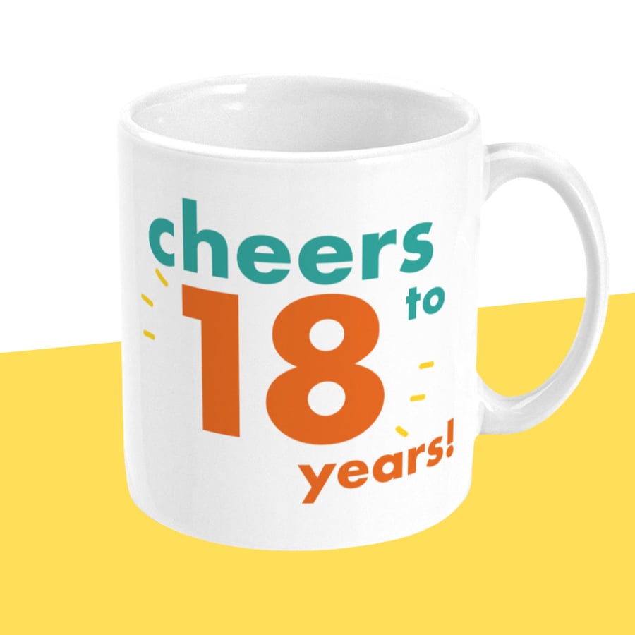 18th birthday gift happy birthday mug
