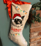 Personalised cat Christmas stocking  - Image 1