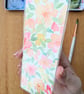 Bookmark Flowers Original Art, watercolour painting, laminated with tassel - Image 3