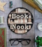 Book Nook Pyrography Sign - Image 1