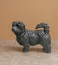 Standing Norfolk Terrier Dog Statue Large Bronze Resin Garden Sculpture - Image 1