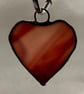 Stained glass small heart, PINK and PURPLE variations - Image 8