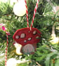 Ceramic hand painted toadstools.  - Image 4