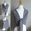 Large British Wool Wrap - Smoke