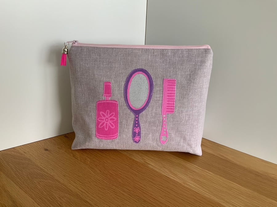 Toiletry Bag, Large Cosmetic Bag, Make Up Bag, Travel Bag, Cosmetic Purse