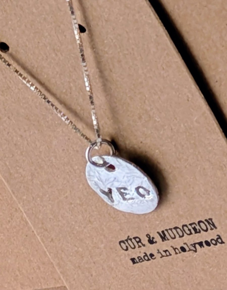 Image of Fine Silver YEO necklace