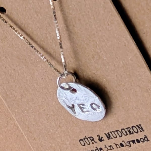 Fine Silver YEO necklace
