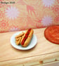 1:12 Scale Hot Dog and Chips Miniature - Image 1