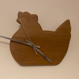 Oak Chicken Clock