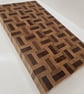 Large End Grain Cutting Board – Meranti & Oak Basket Design