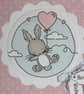 Handmade birthday card - bunny with a balloon - Image 2