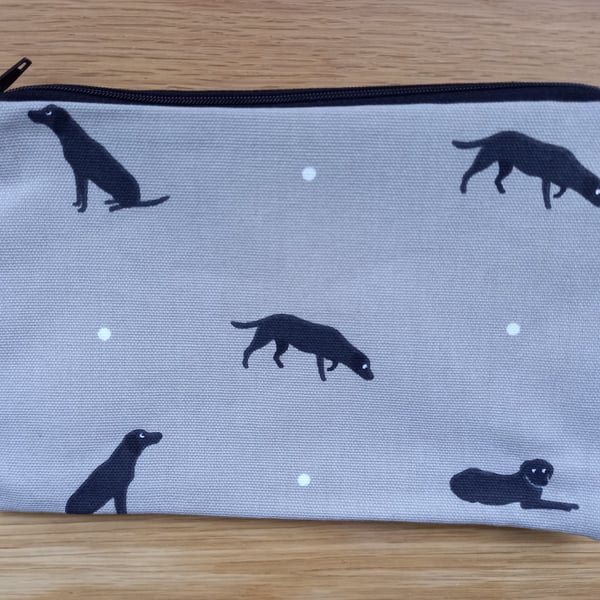 Black Lab Labrador Storage pouch - ideal gift  make up bag