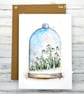 Snowdrops Blank Card - birthday, thanks, thinking of you, art greetings card - Image 6