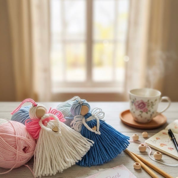 Set of 2 Handmade Guardian Angels - Mother’s Day Keepsake – Gift Box