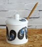 Lidded Jam Pot - honey pot, coastal, mussels, conserves, mustard, marmalade - Image 1