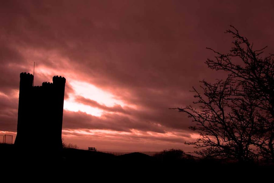 Broadway Tower Sunset Cotswolds England Photograph Print