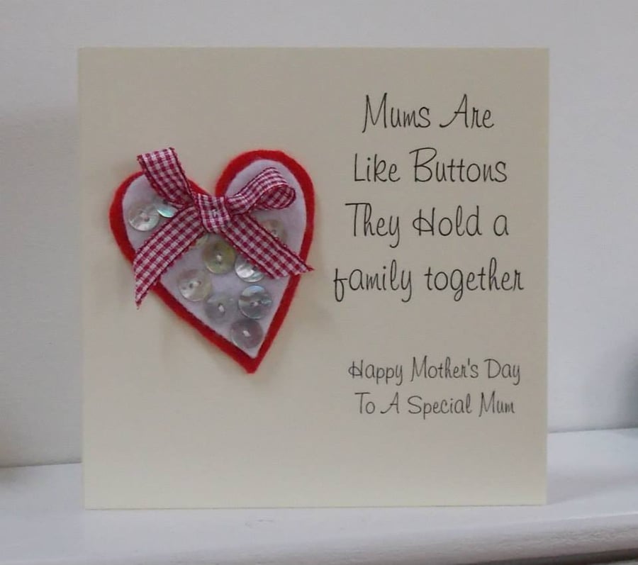 Mother's Are Like Buttons Card