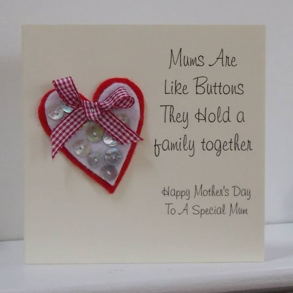 Mother's Are Like Buttons Card