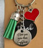 More Than Coffee Key Ring - Style B - Key Chain Bag Charm. - Image 3