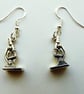Novelty Microscope Drop Earrings On Sterling Silver Ear Hooks - Image 6