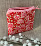 Fabric Coin Purse, Money Pouch, Zipped Purse, Purse, Card Holder, Floral - Image 3