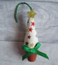 Trio of Tiny Christmas Tree Decorations, Little Christmas Trees - Image 2