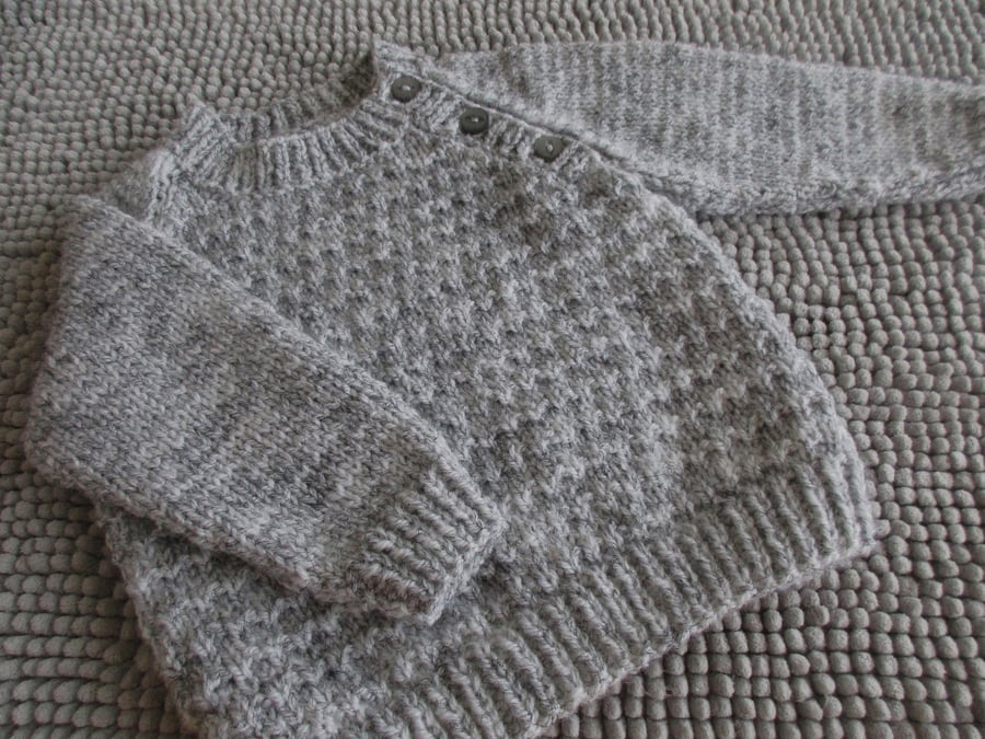 20" Grey Toddler Sweater  Jumper