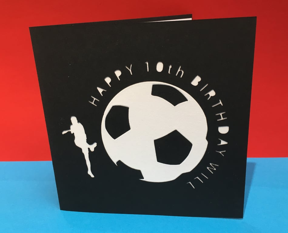 Football Birthday Card - Personalised