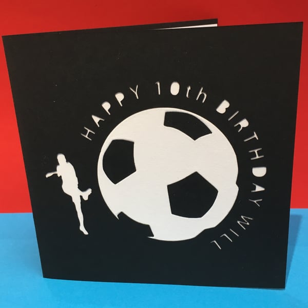 Football Birthday Card - Personalised