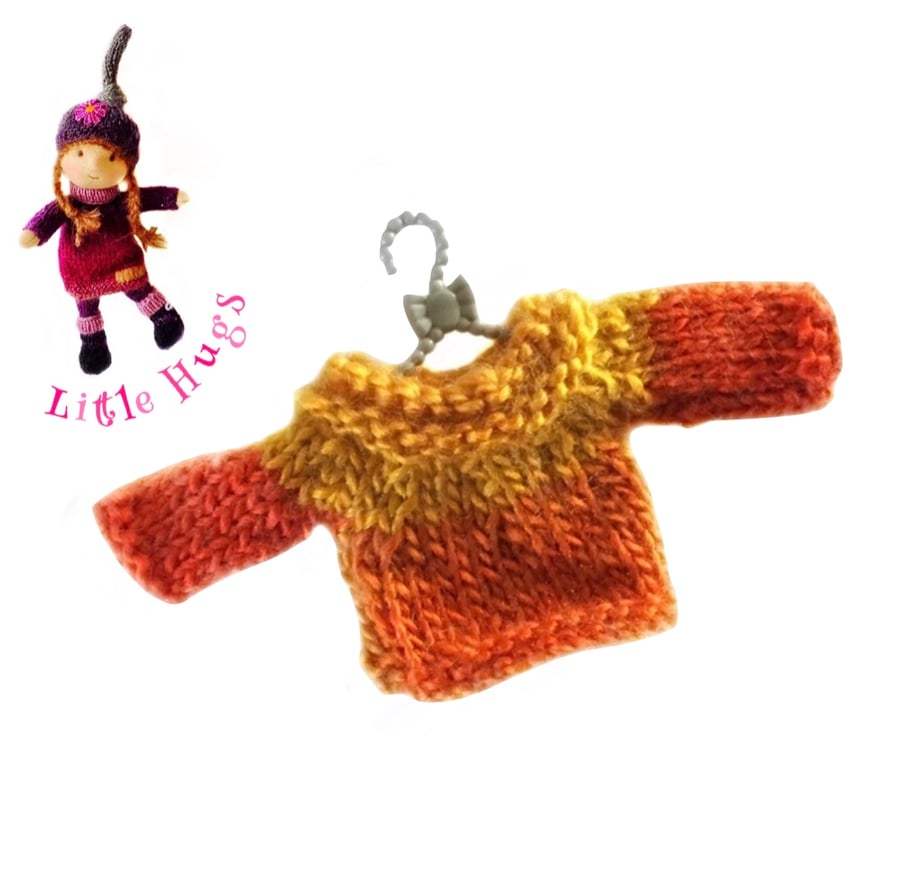 Little Hugs’ Orange and Gold Shaded Jumper