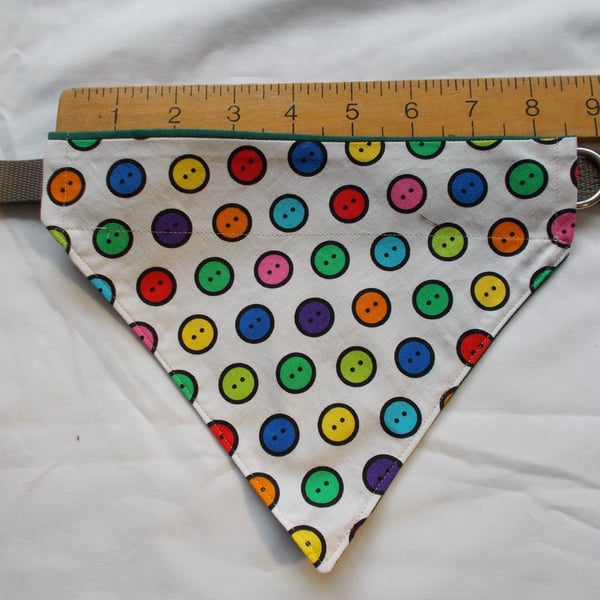 Small to Medium Collar Bandanas - Buttons