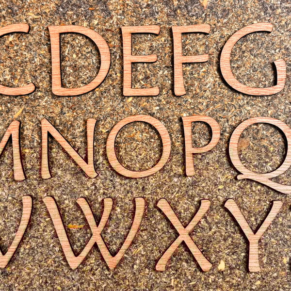 Wooden letters, Whole Name, for making signs, various craft uses