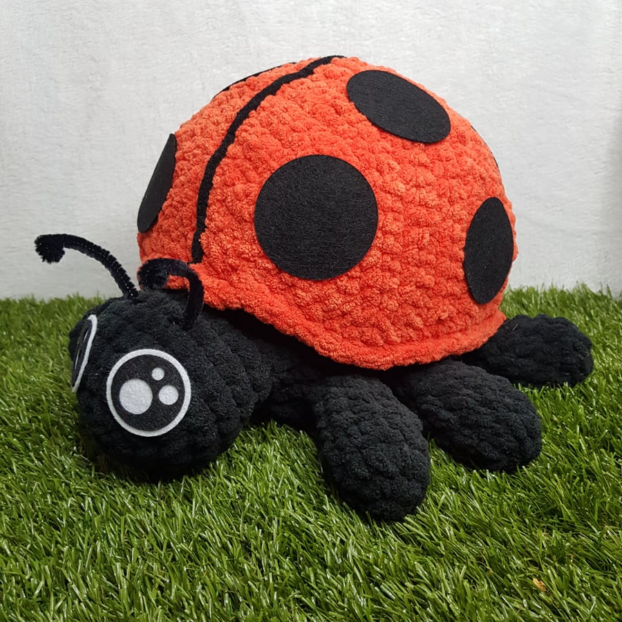 XL Luna Ladybird Crocheted Amigurumi Plushie 