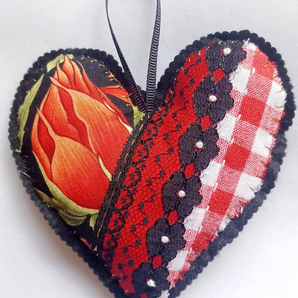 Kintsugi Inspired Heart Hanging