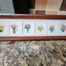 Original hand-painted vintage style floral collections with 