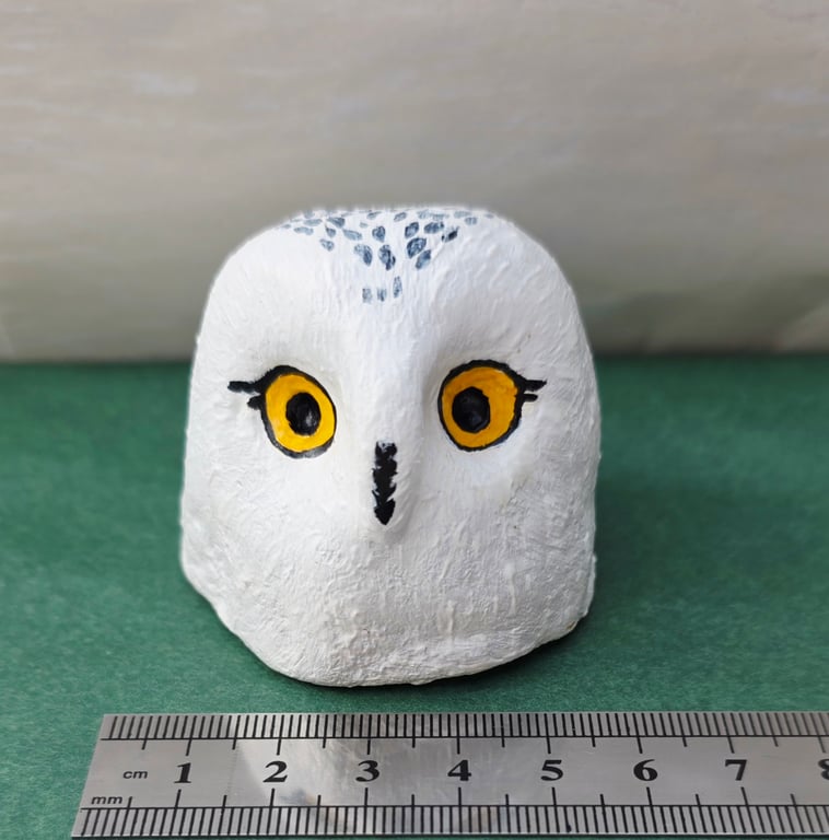Baby Snowy Owl Sculpture