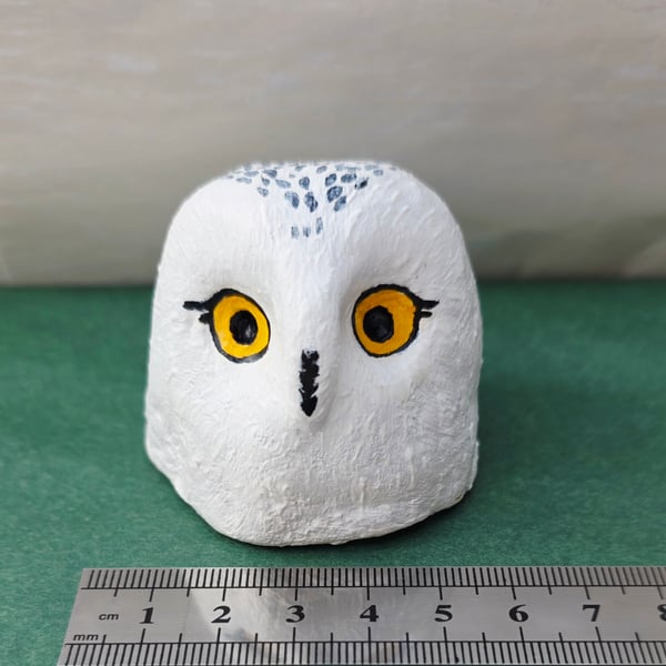 Baby Snowy Owl Sculpture