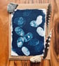Cyanotype Honesty Seed-Heads 6 - Mounted Design - Card with envelope