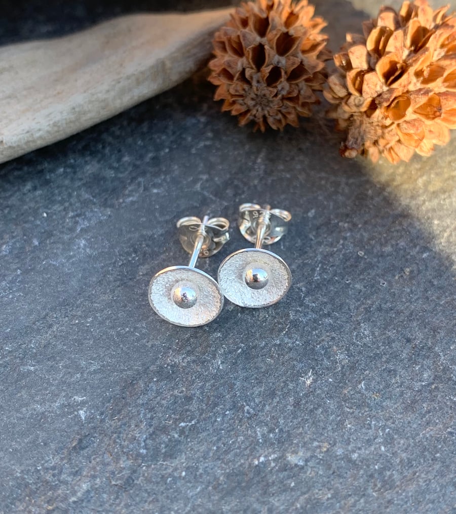 Studs, silver stud earrings